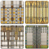 Art Glass Collection Coasters, Set of 4
