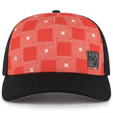Whirling Arrow Pattern Black Valin Hat