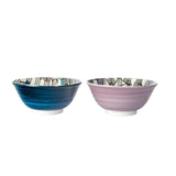 April Showers Set of 2 Medium Bowls - Blue/Purple