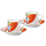 March Balloons After Dinner Cup and Saucer, Set of 2