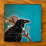 Lone Raven 6" x 6" Tile