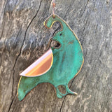 Quail Copper Ornament