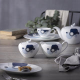 Imperial Cabaret Blue Sugar and Creamer Set