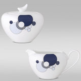 Imperial Cabaret Blue Sugar and Creamer Set