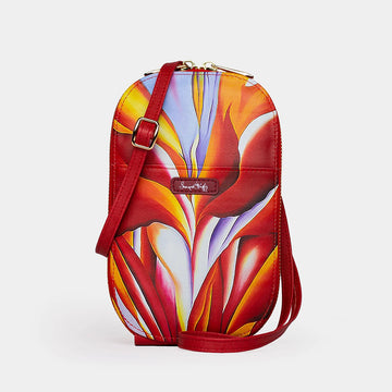 Georgia O'Keeffe Red Canna Crossbody Bag