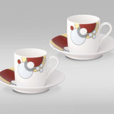 Imperial Cabaret Espresso Cup & Saucer, Set of 2