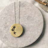 3 Bird Cutout Necklace