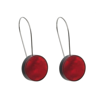 Disc Drop Earrings