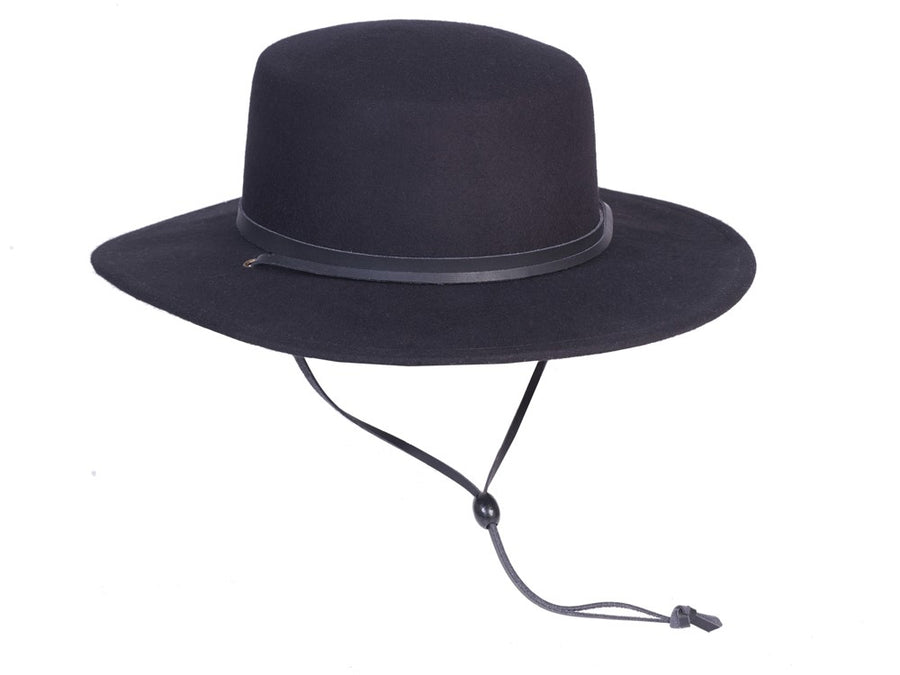 Black Wool Gaucho Hat