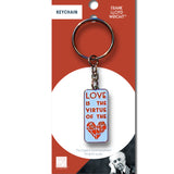 Keychain with design on packaging