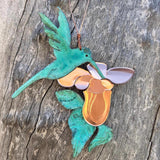 Hummingbird Copper Ornament