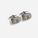 Midway Gardens Stained Glass Cufflinks