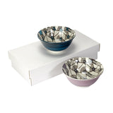 April Showers Set of 2 Medium Bowls - Blue/Purple