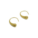 Modern Madini Think Drop Brass Hoops