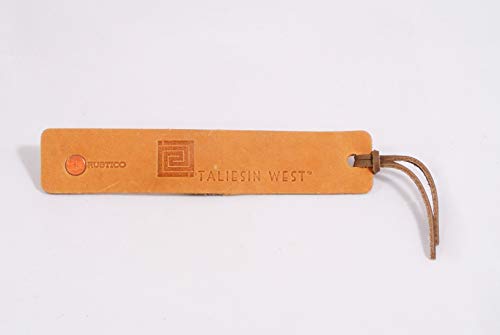 Taliesin West Leather Bookmark, Buckskin.