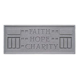 Larkin Plaque - Faith Hope Charity
