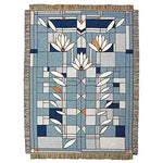 Waterlilies Throw Blanket top