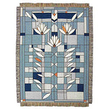 Waterlilies Throw Blanket top