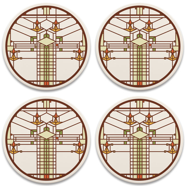 Bradley House Coasters, tops of four in set