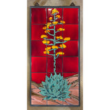 Century Plant on Red 18" x 36" Mural
