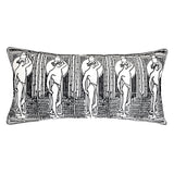 House Beautiful Embroidered Figures Pillow