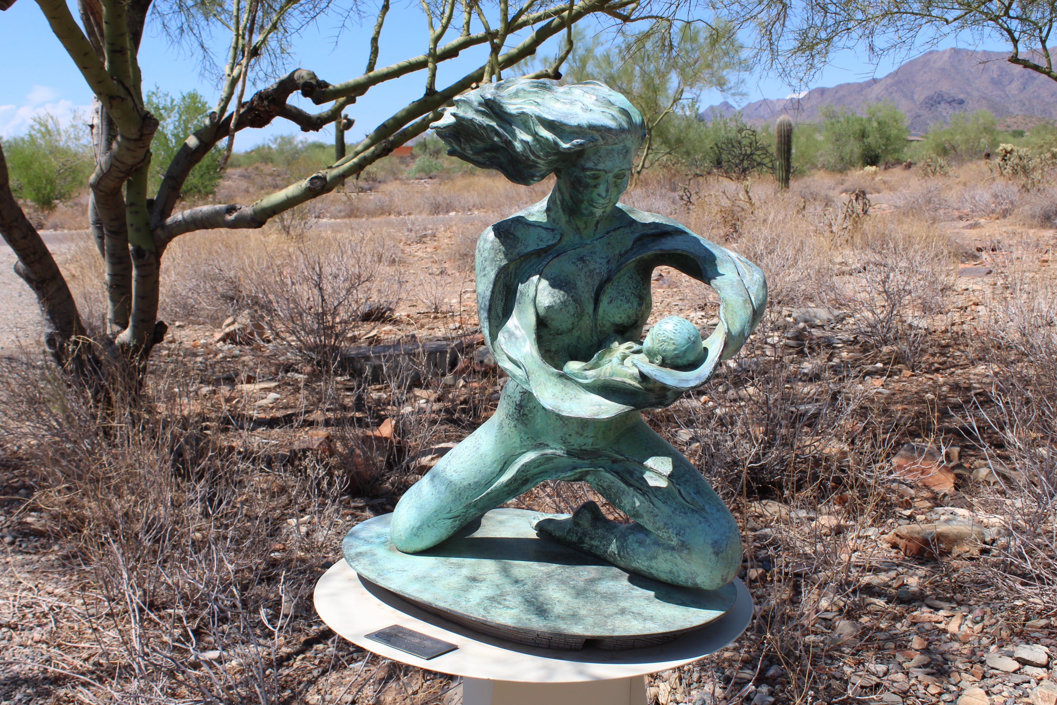 Affirmation Sculpture by Heloise Crista.