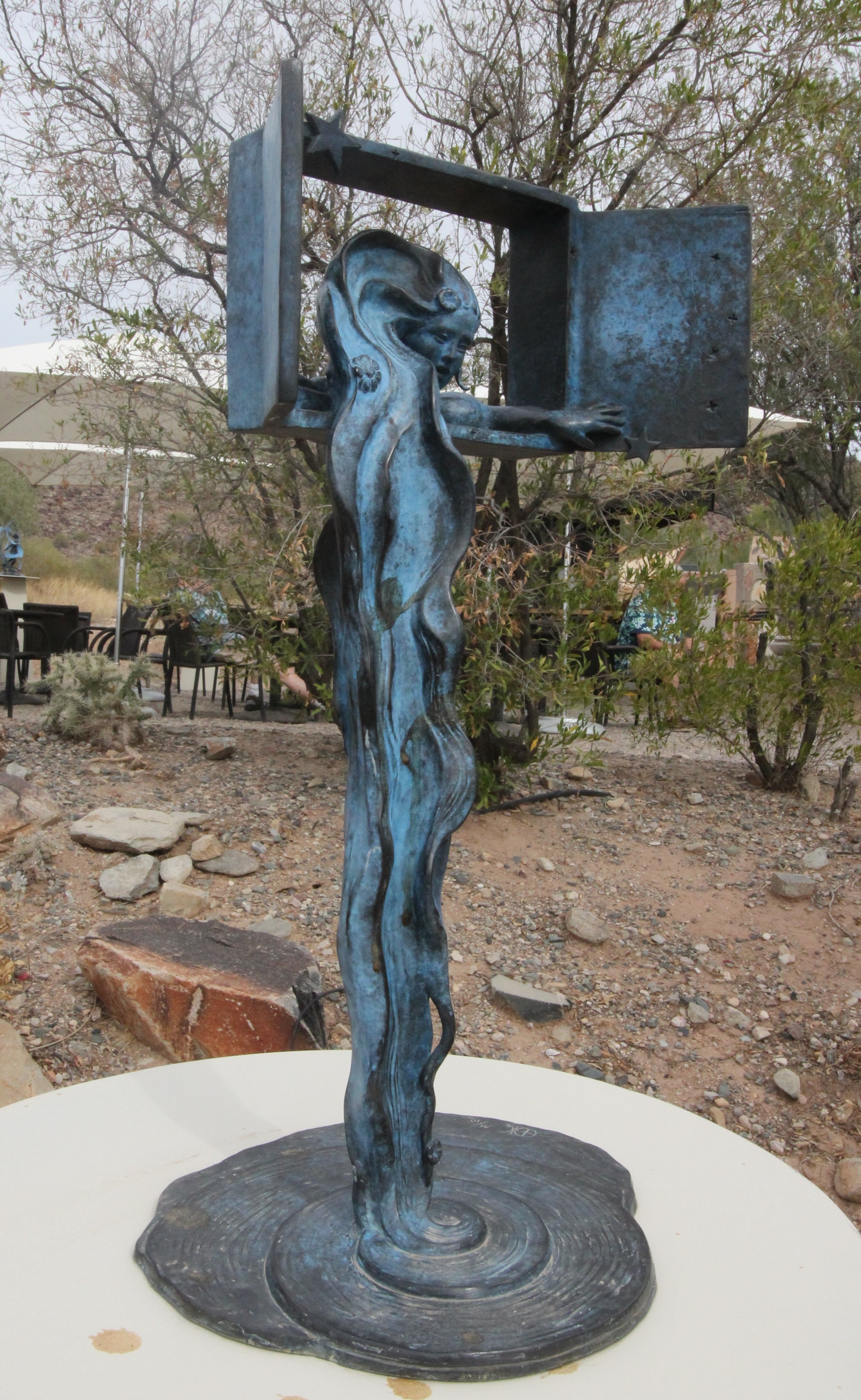 Rapunzel Sculpture by Heloise Crista.