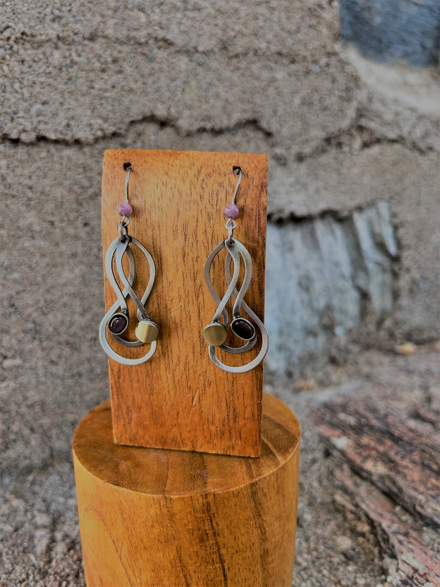 Mauve Motion - Hook Earrings