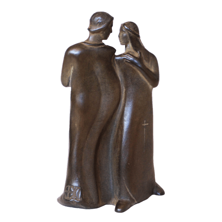 Small Romeo & Juliet Shelf Sculpture by Heloise Crista.