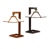 Taliesin Table Lamp, cherry and walnut stains