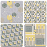 Taliesin Line Coasters, tops of four in set
