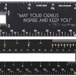 Alumidrafter, close up of quote and Frank Lloyd Wright signature