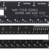 Alumidrafter, close up of quote and Frank Lloyd Wright signature