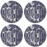 April Showers Coasters, tops of four in set
