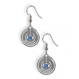 April Showers II Earrings with blue beads