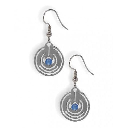 April Showers II Earrings with blue beads