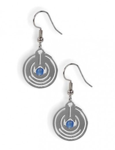 April Showers II Earrings with blue beads