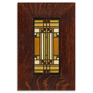 Oak Park Skylight Brown Tile, Framed.