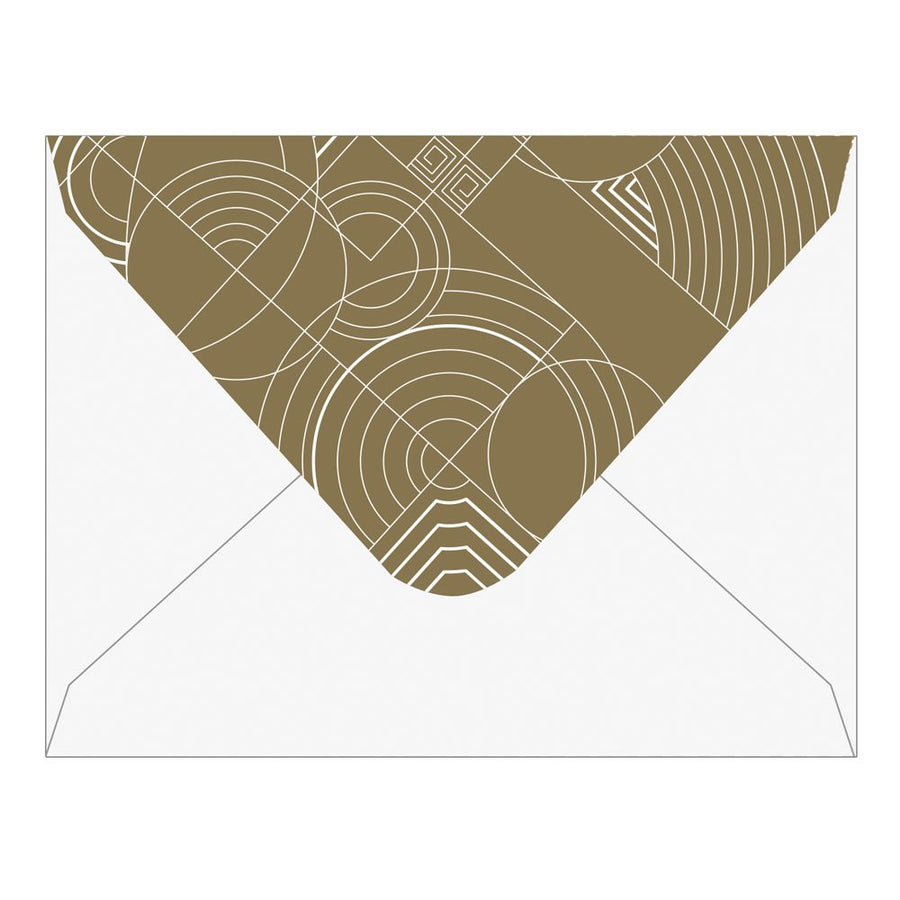 Inside envelope, Frank Lloyd Wright Designs Notecard Boxed Set