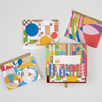 Box with three cards and envelopes displayed, Frank Lloyd Wright Designs Notecard Boxed Set