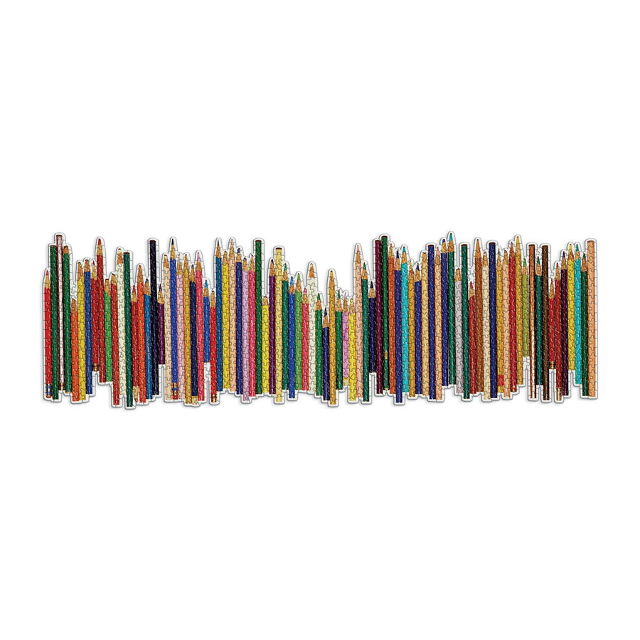 Colored Pencil Shaped Puzzle