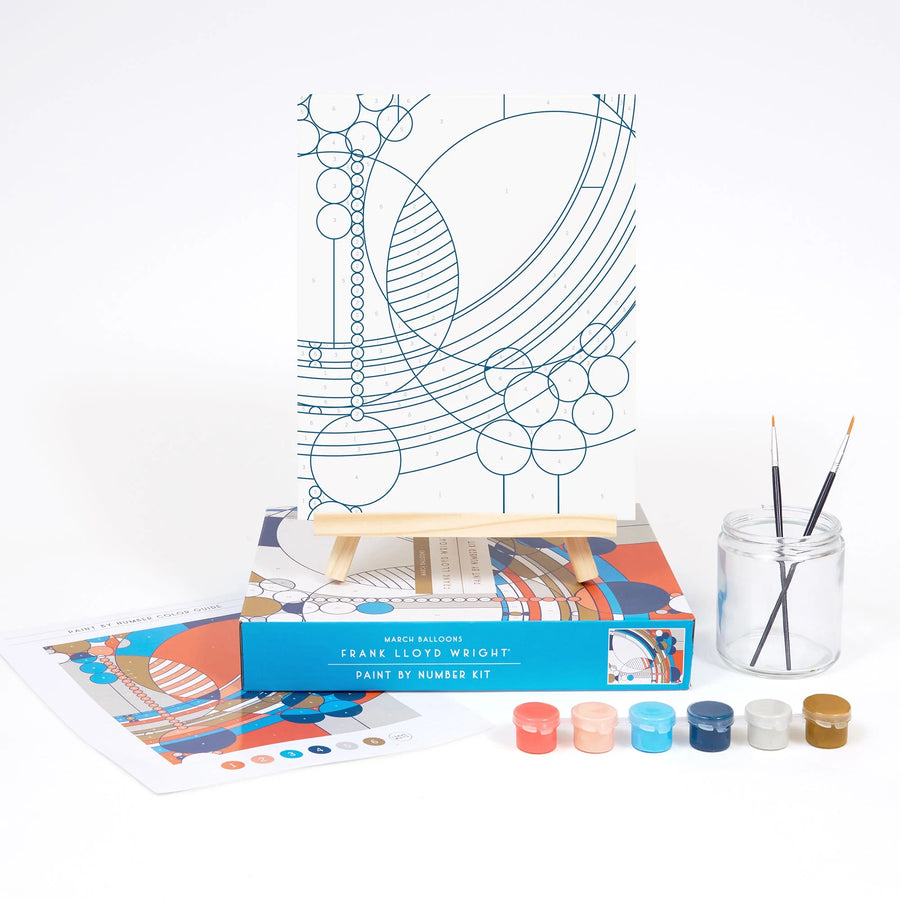 March Balloons Paint-By-Numbers Kit