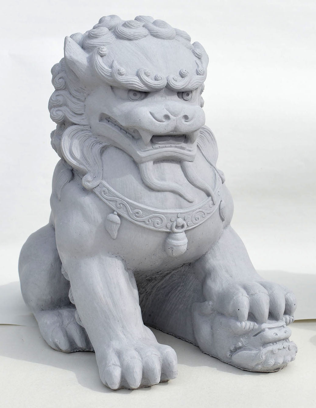 Fu Dog Female, Antique Gray.