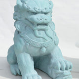 Fu Dog Female, Copper Patina.