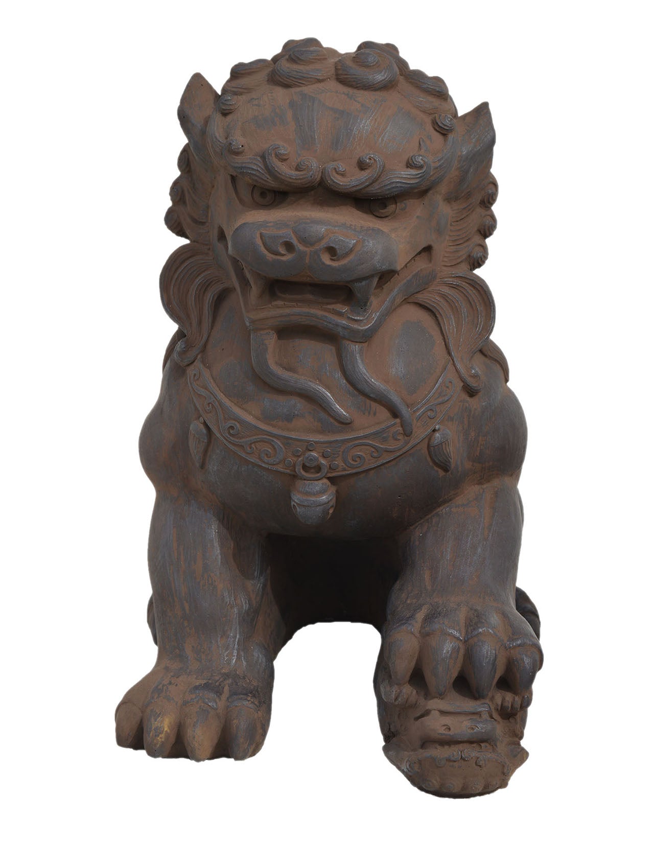 Fu Dog Female, Dark Walnut.