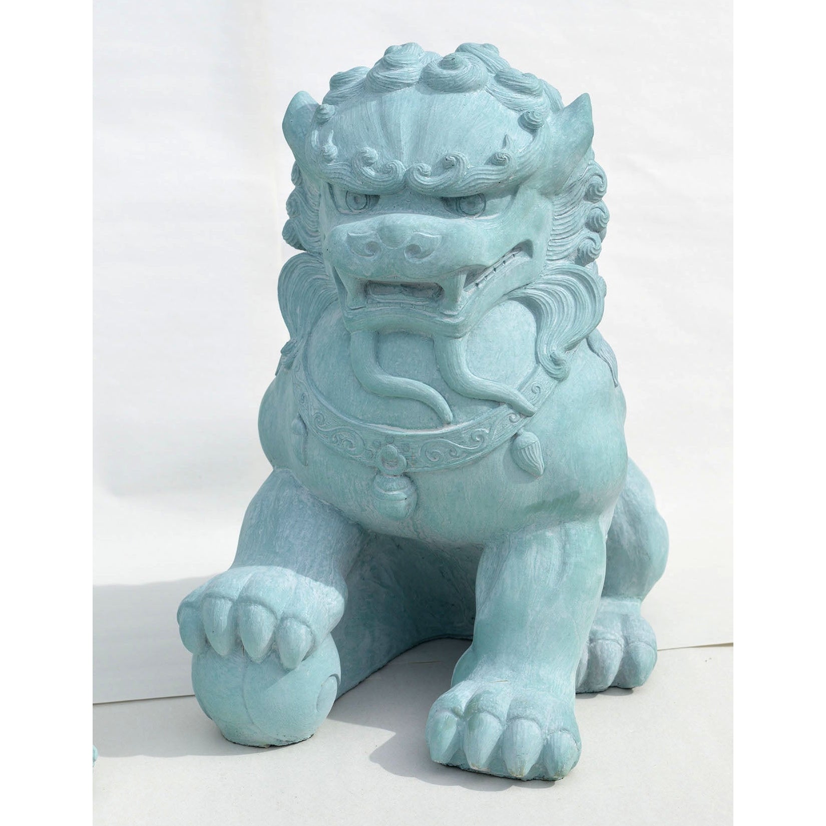 Fu Dog Male, Copper Patina.