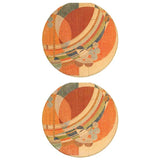 March Balloons Car Coasters, tops of two in set