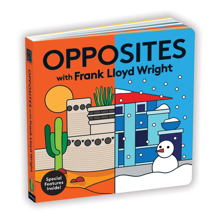Front cover of Opposites with Frank Lloyd Wright.