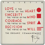 Organic Commandment Trivet, top