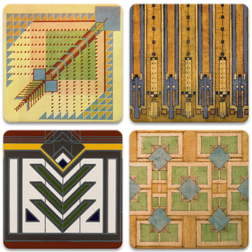 Rug Designs Coasters, tops of four in set